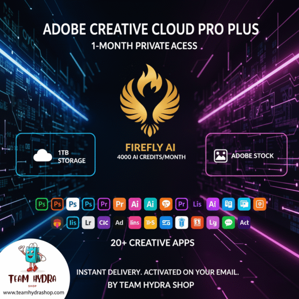 Adobe creative cloud pro plan 1 month discount price