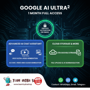 Google AI Ultra² – 1 Month Access with Gemini Pro + Veo3 + 30TB Cloud